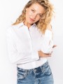Chemises à personnaliser KARIBAN Chemise coton / élasthanne manches longues femme 