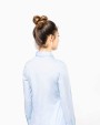 KARIBAN Damen Stretchbluse Langarm Hemd personalisierbar