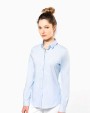 KARIBAN Damen Stretchbluse Langarm Hemd personalisierbar
