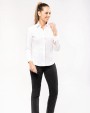 Chemise personnalisable KARIBAN Chemise coton / élasthanne manches longues femme