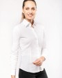 Chemise personnalisable KARIBAN Chemise coton / élasthanne manches longues femme