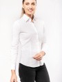 Chemises à personnaliser KARIBAN Chemise coton / élasthanne manches longues femme 