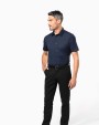 KARIBAN Herren Stretchhemd Kurzarm Hemd personalisierbar