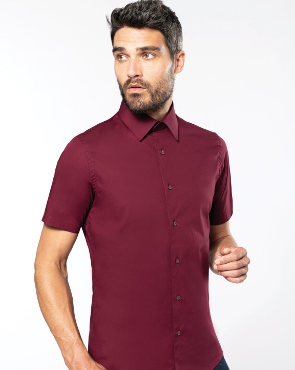 Chemise personnalisable KARIBAN Chemise coton / élasthanne manches courtes