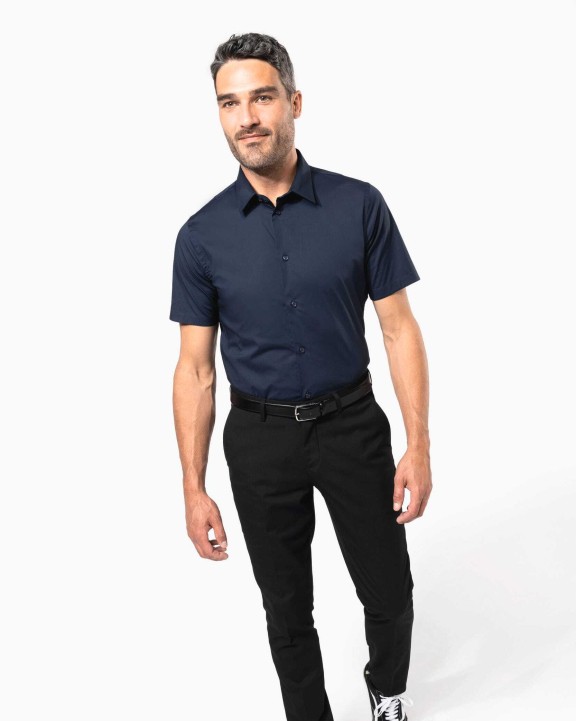 Chemise personnalisable KARIBAN Chemise coton / élasthanne manches courtes