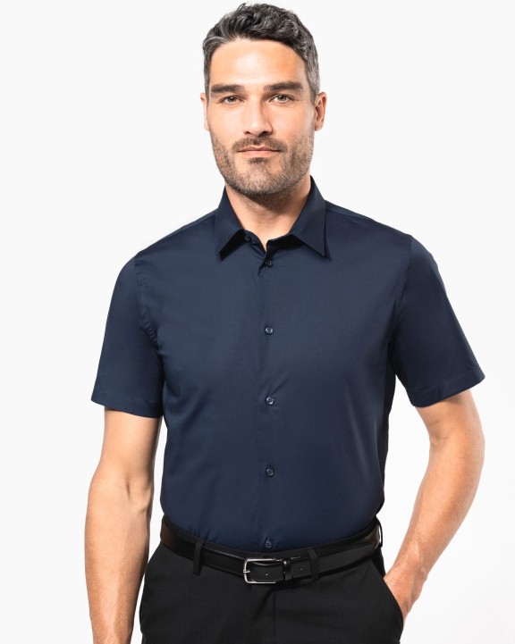 Chemise personnalisable KARIBAN Chemise coton / élasthanne manches courtes
