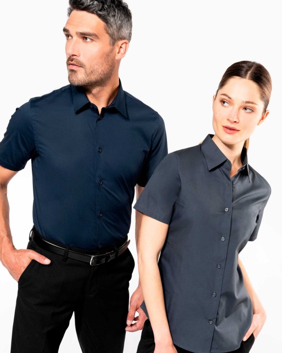 Chemise personnalisable KARIBAN Chemise coton / élasthanne manches courtes