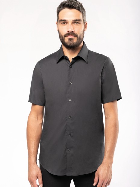 Chemises à personnaliser KARIBAN Chemise coton / élasthanne manches courtes 