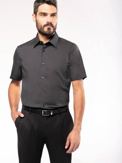 Chemises à personnaliser KARIBAN Chemise coton / élasthanne manches courtes 