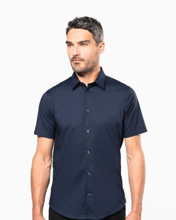 Chemise personnalisable KARIBAN Chemise coton / élasthanne manches courtes