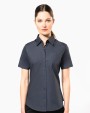 Chemise personnalisable KARIBAN Chemise coton / élasthanne manches courtes femme