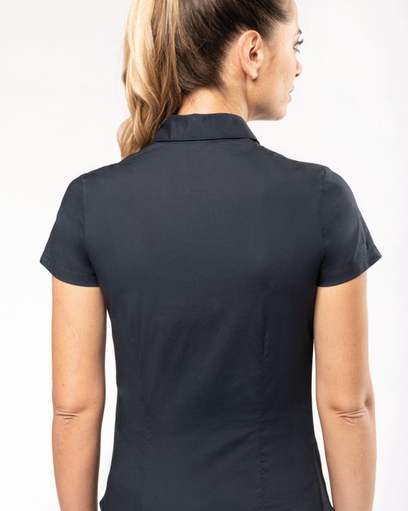 Chemise personnalisable KARIBAN Chemise coton / élasthanne manches courtes femme