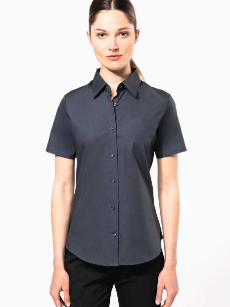 Chemises à personnaliser KARIBAN Chemise coton / élasthanne manches courtes femme 