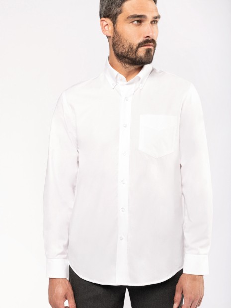 Chemises à personnaliser KARIBAN Chemise Oxford manches longues 