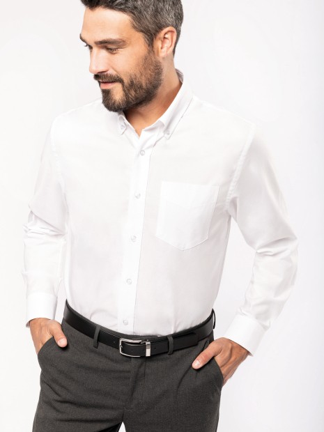 Chemises à personnaliser KARIBAN Chemise Oxford manches longues 