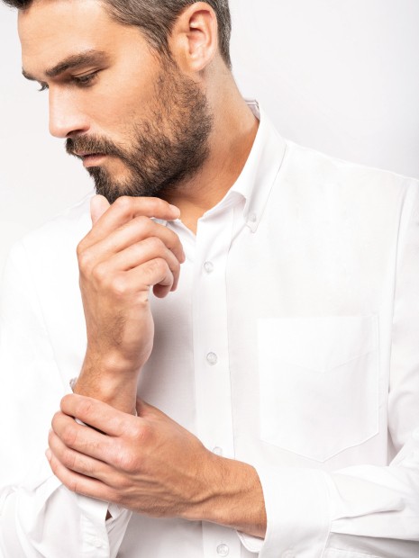 Chemises à personnaliser KARIBAN Chemise Oxford manches longues 