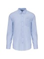 KARIBAN Chemise Oxford manches longues bleu oxford personnalisable