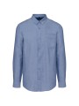 KARIBAN Chemise Oxford manches longues oxford cobalt blue personnalisable