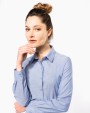 Hemd KARIBAN Dames Oxford blouse lange mouwen voor bedrukking &amp; borduring