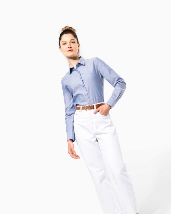 Chemise personnalisable KARIBAN Chemise Oxford manches longues femme
