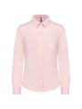 KARIBAN Chemise Oxford manches longues femme oxford pale pink personnalisable