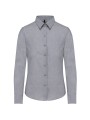 KARIBAN Chemise Oxford manches longues femme oxford zinc personnalisable