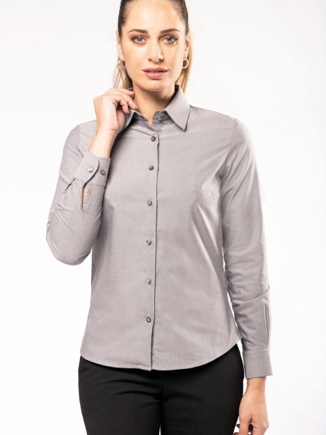Chemises à personnaliser KARIBAN Chemise Oxford manches longues femme 