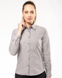 Hemd KARIBAN Dames Oxford blouse lange mouwen voor bedrukking &amp; borduring