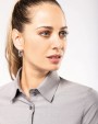 Hemd KARIBAN Dames Oxford blouse lange mouwen voor bedrukking &amp; borduring