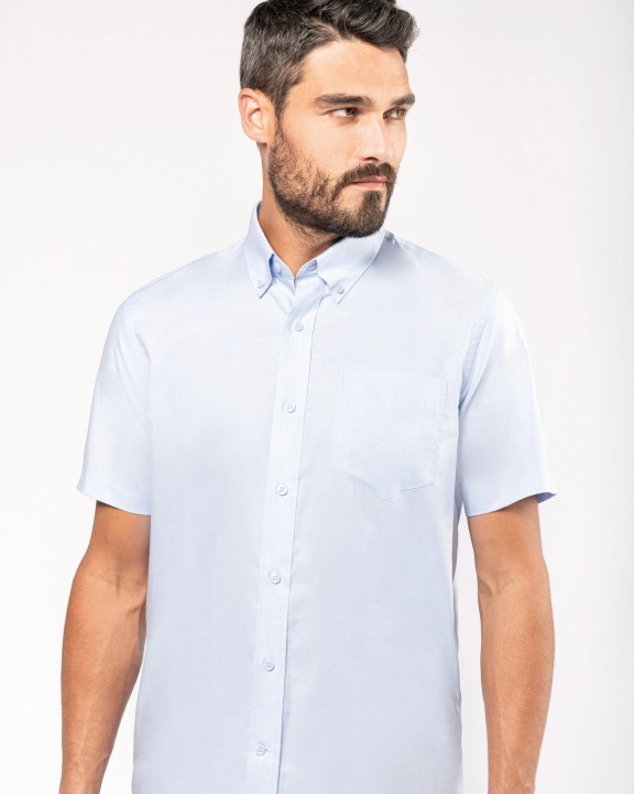 Hemd KARIBAN Heren Oxford overhemd korte mouwen voor bedrukking &amp; borduring