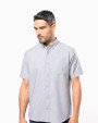 KARIBAN Herren Oxford Kurzarmhemd Hemd personalisierbar