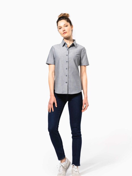 Chemises à personnaliser KARIBAN Chemise Oxford manches courtes femme 