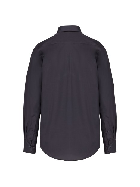 KARIBAN Chemise manches longues sans repassage zinc personnalisable