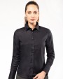 Hemd KARIBAN Dames non-iron blouse lange mouwen voor bedrukking &amp; borduring