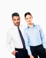 Hemd KARIBAN Dames non-iron blouse lange mouwen voor bedrukking &amp; borduring