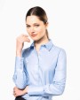 Hemd KARIBAN Dames non-iron blouse lange mouwen voor bedrukking &amp; borduring