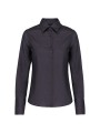 KARIBAN Chemise manches longues sans repassage femme zinc personnalisable