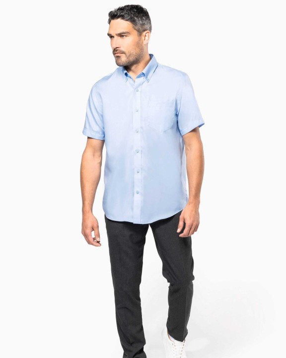 Chemise personnalisable KARIBAN Chemise micro-sergé manches courtes sans repassage