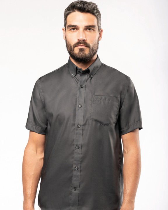 Chemise personnalisable KARIBAN Chemise micro-sergé manches courtes sans repassage