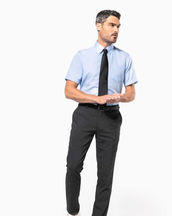 Chemise personnalisable KARIBAN Chemise micro-sergé manches courtes sans repassage