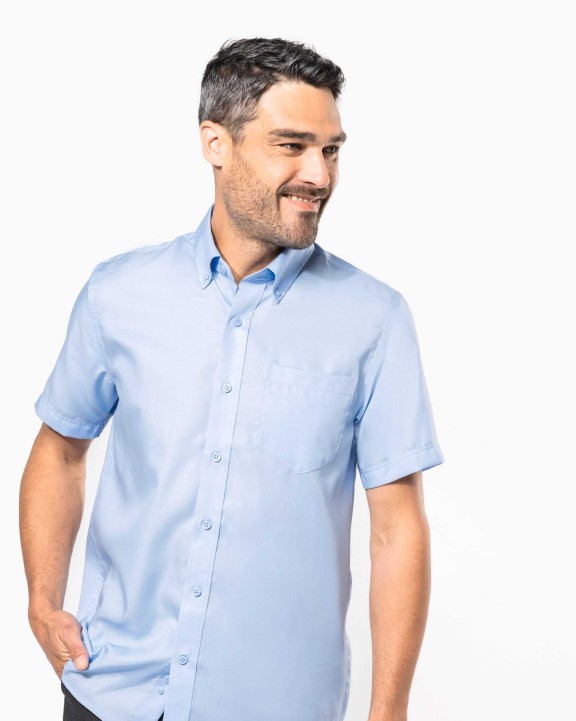 Chemise personnalisable KARIBAN Chemise micro-sergé manches courtes sans repassage