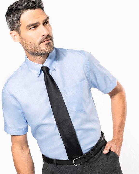 Chemise personnalisable KARIBAN Chemise micro-sergé manches courtes sans repassage