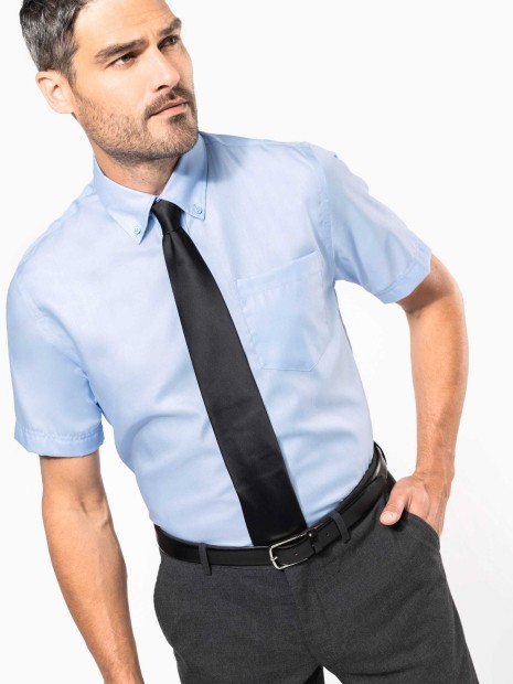 Chemises à personnaliser KARIBAN Chemise micro-sergé manches courtes sans repassage 