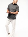 Chemises à personnaliser KARIBAN Chemise micro-sergé manches courtes sans repassage 