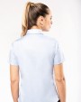 Hemd KARIBAN Dames non-iron blouse korte mouwen voor bedrukking &amp; borduring