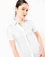 Hemd KARIBAN Dames non-iron blouse korte mouwen voor bedrukking &amp; borduring