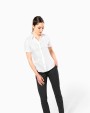 Hemd KARIBAN Dames non-iron blouse korte mouwen voor bedrukking &amp; borduring