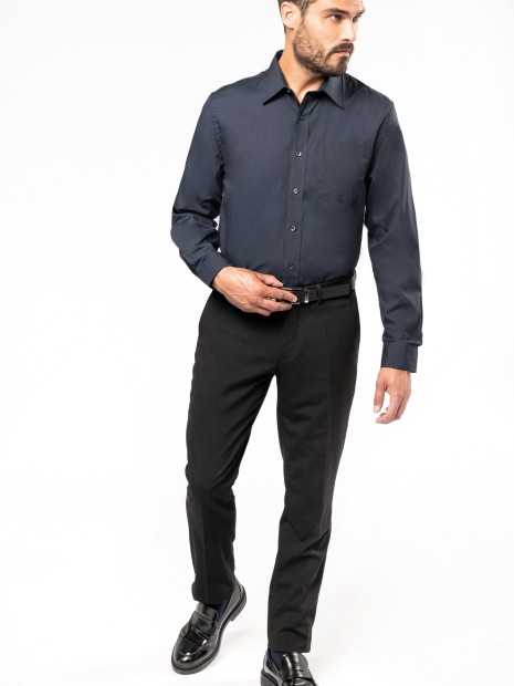 Chemises à personnaliser KARIBAN Chemise popeline manches longues 