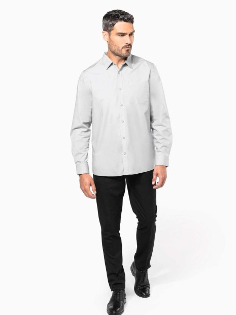 Chemises à personnaliser KARIBAN Chemise popeline manches longues 