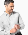 KARIBAN Herren Popelinehemd Langarm Hemd personalisierbar
